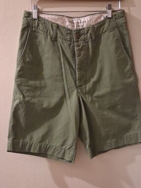 Abercrombie & Fitch Men's Olive Utility Chino Shorts